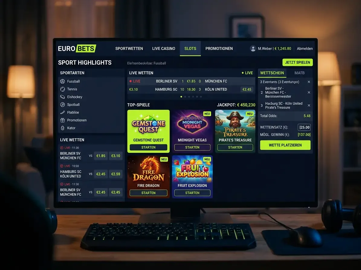 Startseite von Bruno mit Spielen und Aktionen